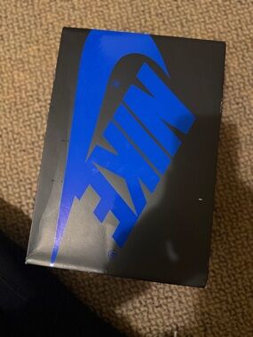 Jordan 1. Black & blue sneakers